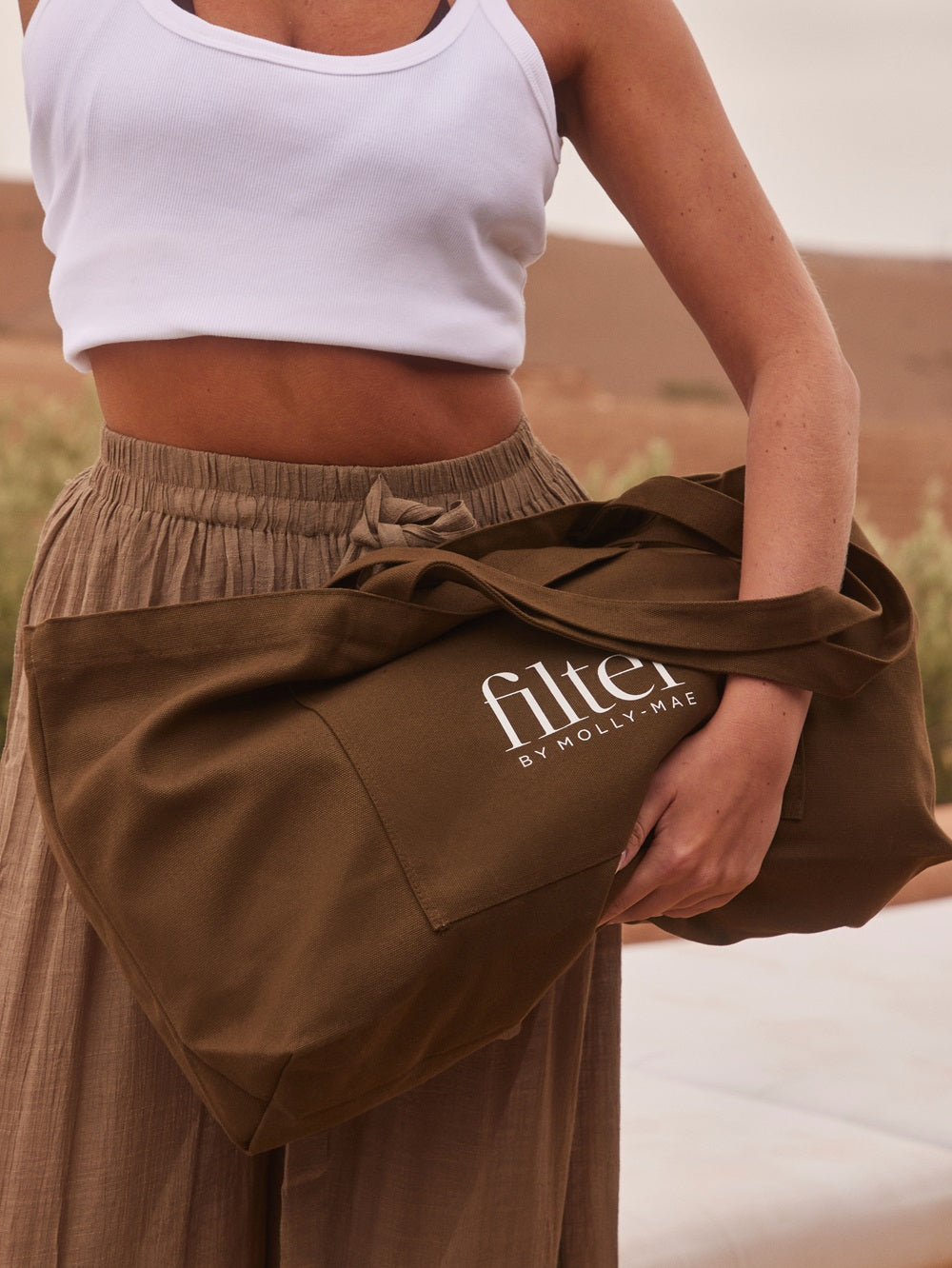 Brown Canvas Bag