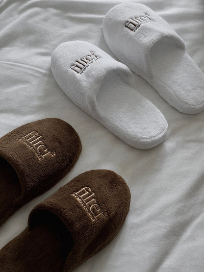 Luxury White Slippers - Main Image