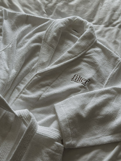 White Towel Dressing Gown
