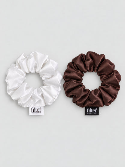 Silk Scrunchies Two Pack
